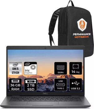 Dell Latitude 3440 İ5-1235U 36Gb Ram 2Tb Ssd 14'' Fhd Fdos Dizüstü Bilgisayar & Çanta