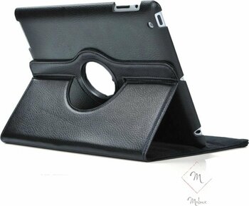UnDePlus Siyah Apple iPad Mini 2 (A1489, A1490, A1491) Uyumlu 360 Dönebilen Standlı Kılıf Tablet Kılıfı