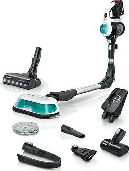 Bosch Unlimited 7 ProHygienic Aqua Beyaz Şarjlı Dikey Süpürge