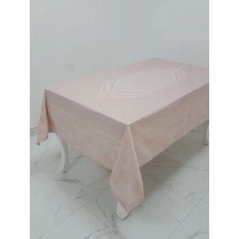 Finezza Aslı Lüx Jakar Pudra 160 x 320 cm Masa Örtüsü