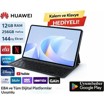 Huawei Matepad Pro 11.5"s 12GB Ram - 256GB, 144Hz Akıcı Ekran Papermatte, Klavye + M-Pencil Dahil, Googleplay Yüklenebilir - 256 GB - Gri