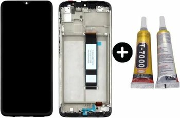 Xiaomi Redmi 9t Uyumlu Çıtalı Servis Lcd Ekran Dokunmatik + B7000 Standart