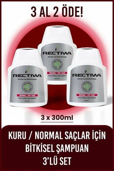 Rectiwa Bitkisel Şampuan Kuru Normal Saçlar Için 3 Al 2 Öde