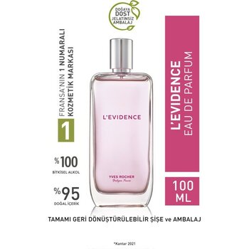Yves Rocher L'evidence Edp- Comme Une Evidence- Kadın PARFÜM-VEGAN-100ML - 15 ml