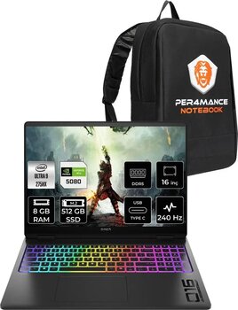 Hp Omen Max 16 Ultra 9 275Hx 8Gb 512Gb Ssd Rtx5080/16Gb 16'' 240Hz Wqxga Fdos Gaming Laptop & Çanta