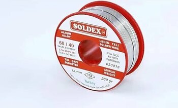 Soldex Lehim Teli 1.6mm 200 Gr Sn60 - Pb40 60/40 601602