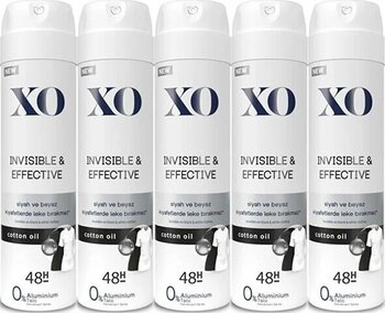 Xo Deodorant 150Ml Women-Kadın Invisible & Effective (5 Li Set)