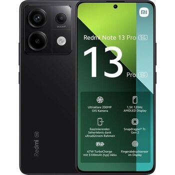 Xiaomi Redmi Note 13 Pro 5g 256 GB 8 GB Ram ( Türkiye Garantili) - Siyah