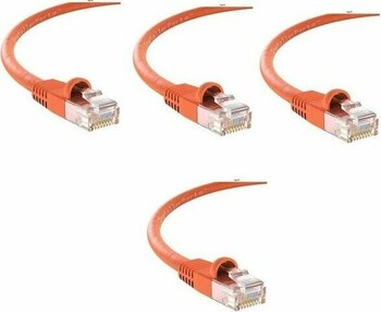 S-Link Cat6 Turuncu 1 Metre RJ45 Lan Kablosu Uçları Hazır Takılı Bilgisayar Modem Internet Ethernet Kablosu - 1 m