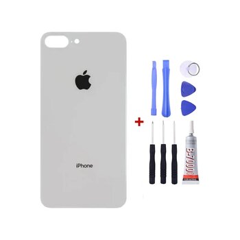 Apple Uyumlu Iphone 8 Plus Beyaz Arka Cam Kapak Arka Pil Kapağı