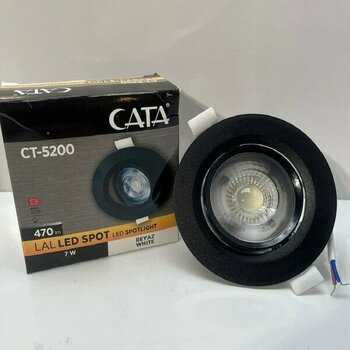 Cata CT-5200 7 W Sıva Altı LED Spot Armatür Siyah Gövde Beyaz Işık 4 Adet