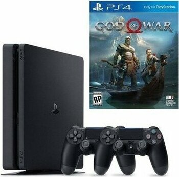 Sony Playstation 4 Slim 500 GB Siyah Oyun Konsolu + 2. Kol + GOD OF WAR