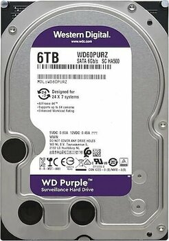 Western Digital Purple WD60PURZ 6 TB 5400 RPM 175 MB/s Harddisk