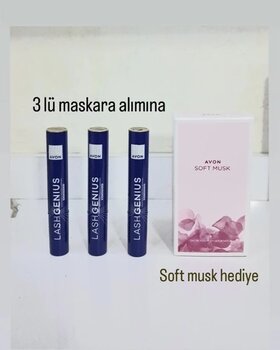 Avon Lash Genıus Waterprof 3'Lü Maska (Soft Musk Kadın Hediye)
