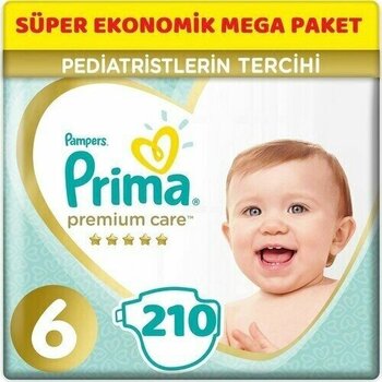 Prima Premium Care Bebek Bezi Beden:6 (13+ Kg) Extra Large 210 Adet