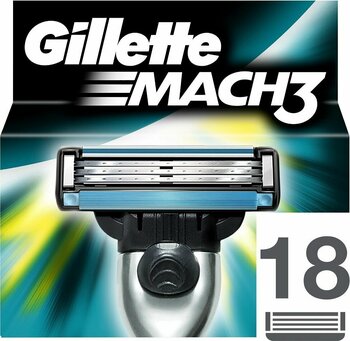 Gillette Mach3 Yedek Tıraş Bıçağı 18 Adet