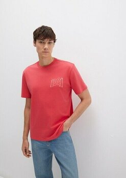 Mavi 1991 Baskılı Pembe Tişört 0612908-71079 - S