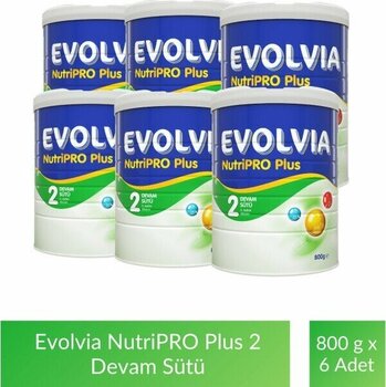 Evolvia NutriPro PLUS 2 Toz Devam Sütü 800 gr x 6 Adet Sütlü İçerik ile Bebekler İçin