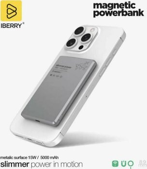 İBERRY IBERRY 5000 mAh GREY WIRELESS AİR SLİM POWERBANK