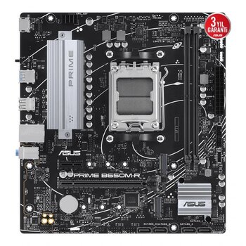 Asus Prıme B650m-R Am5 Ddr5 7200 Hdmı 2Xm2 Aura Rgb 2.5Glan Matx