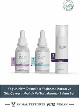 The Purest Solutions Radiance Eye Contour Serum 30 Ml + Intensive Hydration Serum 30 Ml + Peptide Complex Serum 30 Ml