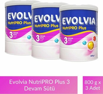 Evolvia Nutripro Plus 3 Devam Sütü 800 gr X 3 Adet