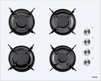 Vestel AO-65104 B Beyaz Cam Ankastre Ocak