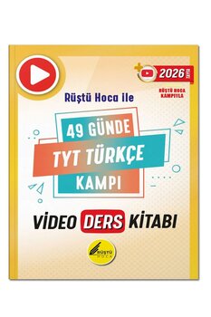 REHBER MATEMATİK YAYINLARI Rüştü Hoca ile 49 Günde TYT Türkçe Video Ders Kitabı