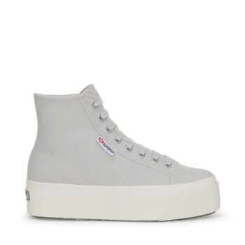 Superga 2708 Hi Top Gri Gümüş Kadın Spor Ayakkabı