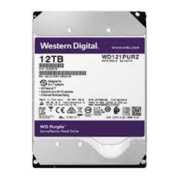 WD WD121PURP 12 TB 3.5 Purple SATA3 72000 RPM 256 MB 7-24 Güvenlik Diskleri