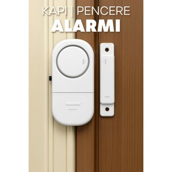 Alastor 1 Adet Kablosuz Kapı Pencere Alarmı Pilli Uzun Ömürlü Hırsız Güvenlik Cihazı Alarm Sistemi