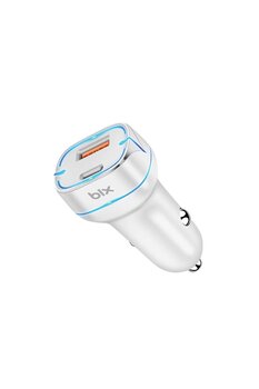Bix Bx-ccp36wt 36w Qc 3.0 Usb Pd Araç Içi Hızlı Şarj Adaptörü Beyaz