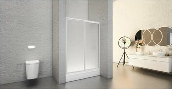 WOWER 115 cm Beyaz Duşakabin