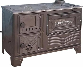 Dorello Soba Mf65 Model Soba Kuzine Soba Döküm Soba 40 Cm Fırınlı Soba