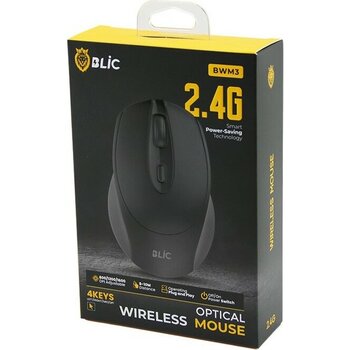 Nargo Blic-Bwm3 Siyah Kablosuz Mouse 2.4g 8-10M Distance Wireless - Kablosuz 1600DPI