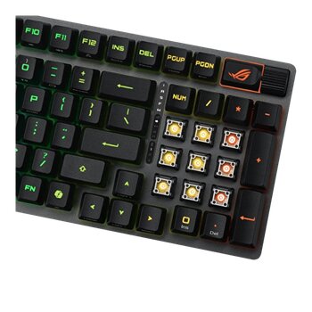 Asus ROG Strix X902 Scope II 96 RX Wireless TR Q Snow Switch RGB Siyah Gaming Oyuncu Klavyesi