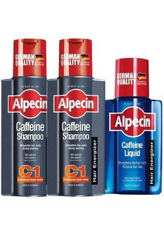ALPECİN Alpecin C1 Kafein Içeren Dökülme Karşıtı Şampuan X2 Adet Kafein Içeren Dökülme Karşıtı Saç Losyonu
