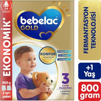 Bebelac Gold Konfor 3 Devam Sütü 1 Yaş+ 800 Gr