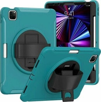 GZPLZ Gzplz-Ipad Pro 11 (2024)-A2837 Mavi iPad Pro (11 inç, 5. nesil) Uyumlu 2 Katmanlı PC ve TPU Tablet Kılıfı