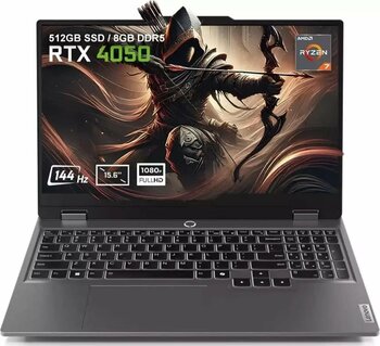 Lenovo LOQ 15ARP9 83JC006ATR AMD Ryzen 7-7435HS 8 GB DDR5 512 GB SSD RTX4050 6 GB 15.6 inç 144Hz Full HD FreeDos Oyun Bilgisayarı