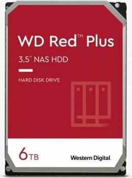 WD 6 Tb Wd 3.5 Red Plus Sata3 5400RPM 64MB WD60EFPX (Resmı Dıst Garantılı)