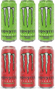 Monster Energy Enerji İçeceği 500 Ml Tropical Ve Watermelon 6 Lı Karma Set