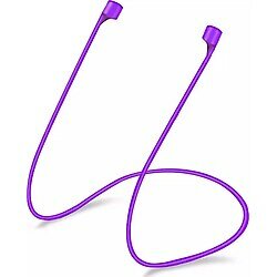 Microsonic Apple AirPods 1. Nesil / 2. Nesil Mor Silicone Neck Rope