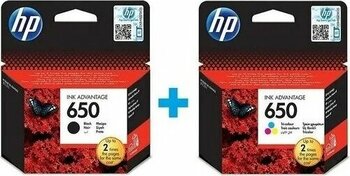 HP 650 Siyah/üç Renkli CZ101AE/CZ102AE Mürekkep Kartuşu