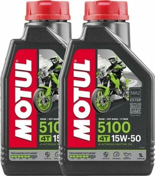Motul 5100 10W40 1lt Motosiklet Motor Yağı - 2 Adet