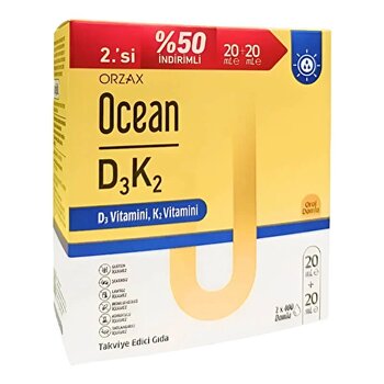 Ocean Vitamin D3 K2 Damla 2 x 20 mL
