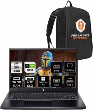 ACER Nitro V15 i5-13420H 96GB 4TB SSD RTX4050/6GB 15.6'' FHD 144Hz W11P & PER4 ÇANTA