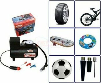 Carub Hava Kompresörü 12V 300Psi Hortumlu Siyah