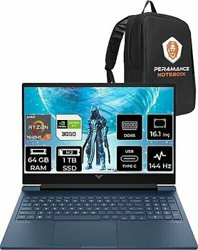 HP VİCTUS 16 7Z4N2EA 16.1 inç AMD Ryzen 5 7640HS 64 GB 1 TB SSD NVIDIA GeForce RTX 3050 FreeDOS