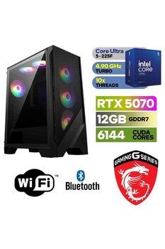 MSI Gaming|Rtx 5070 12 Gb |Ultra 5 225F |32 Gb Ddr5 Ram |1 Tb M.2 Ssd 5000 4000 | Yapay Zeka